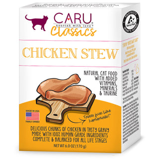 Caru Classic Chicken Stew Grain-Free Wet Cat Food, 6-oz, case of 12