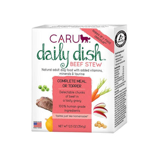 Caru Daily Dish Beef Stew Grain-Free Wet Dog Food, 12.5-oz, case of 12