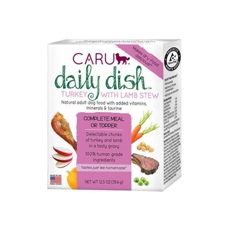 Caru Daily Dish Turkey with Lamb Stew Grain-Free Wet Dog Food, 12.5-oz, case of 12