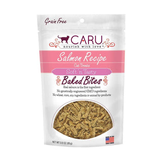 Caru Soft 'n Tasty Baked Bites Salmon Recipe Grain-Free Cat Treats, 3-oz bag