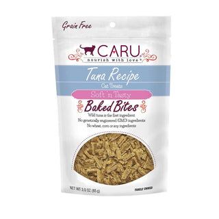 Caru Soft 'n Tasty Baked Bites Chicken Recipe Grain-Free Cat Treats, 3-oz bag