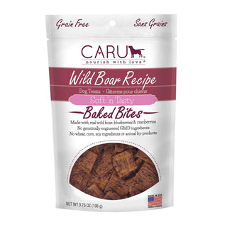 Caru Soft 'n Tasty Baked Bites Wild Boar Recipe Grain-Free Dog Treats, 3.75-oz bag