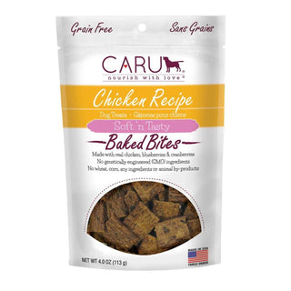 Caru Soft 'n Tasty Baked Bites Chicken Recipe Grain-Free Dog Treats, 4-oz bag