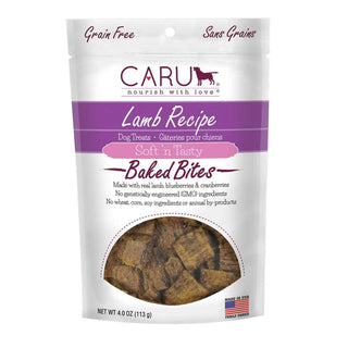 Caru Soft 'n Tasty Baked Bites Lamb Recipe Grain-Free Dog Treats, 4-oz bag