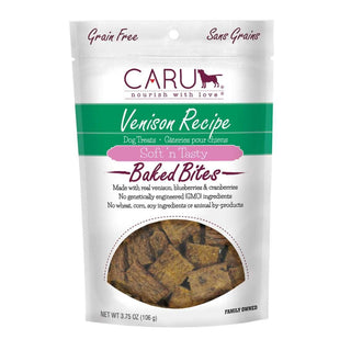 Caru Soft 'n Tasty Baked Bites Venison Recipe Grain-Free Dog Treats, 3.75-oz bag