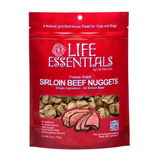 Cat Man Doo Life Essentials Freeze-Dried Sirloin Beef Nuggets Dog Treats, 6-oz Bag