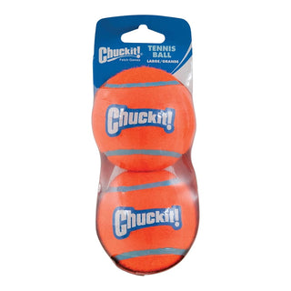 Chuckit! Double Pack Dog Tennis Ball Dog Toy, Large