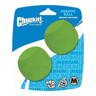 Chuckit! Erratic Ball Dog Toy, Medium, 2 Pack