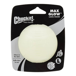 Chuckit! Max Glow Fetch Ball Dog Toy, Large