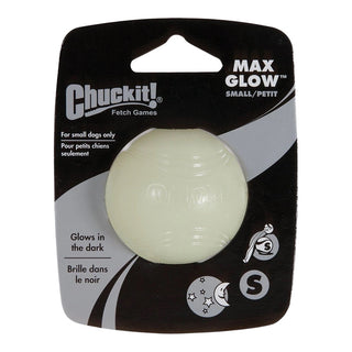 Chuckit! Max Glow Fetch Ball Dog Toy, Small