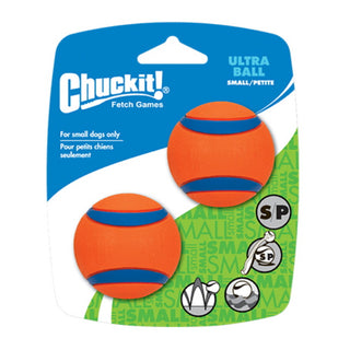 Chuckit! Ultra Rubber Ball Tough Dog Toy, Small, 2-Pack