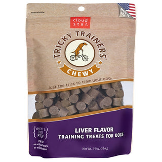 Cloud Star Chewy Tricky Trainers Liver Flavor Dog Treats