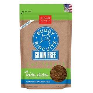 Cloud Star Grain-Free Buddy Biscuits Tender Chicken Flavor Cat Treats