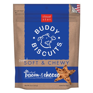 Cloud Star Soft & Chewy Buddy Biscuits Bacon & Cheese Flavor Dog Treats