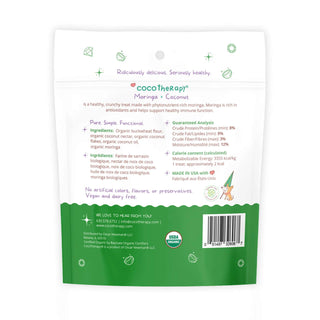 Cocotherapy Coco Gems Moringa & Coconut Organic Training Dog Treats, 5-oz