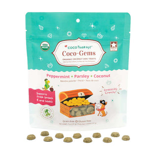 Cocotherapy Coco Gems Peppermint & Parsley Organic Training Dog Treats, 5-oz