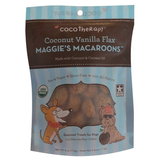 Cocotherapy Maggies Macroons Coconut Vanilla Flax Dog Treats