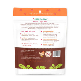 Cocotherapy Organ Bites! Chicken Organs with Beets & Coconut Freeze-Dried Dog Treats, 3-oz