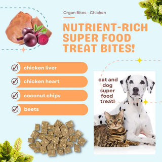 Cocotherapy Organ Bites! Chicken Organs with Beets & Coconut Freeze-Dried Dog Treats, 3-oz