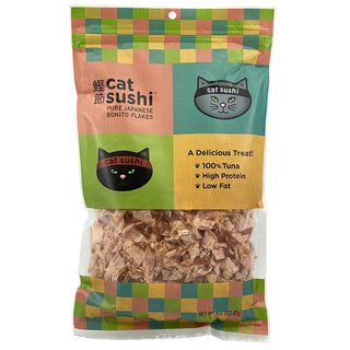 Presidio Cat Sushi Classic Cut Japanese Bonito Flakes Cat Treat, 4-oz Bag