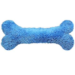 Cycle Dog Duraplush Bone Eco-Friendly USA Dog Toy, Blue, Large