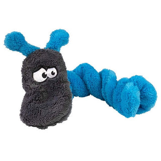 Cycle Dog Duraplush Coil Caterpillar Eco-Friendly USA Dog Toy, Blue