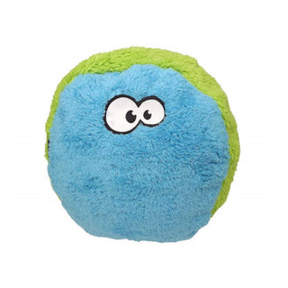 Cycle Dog Duraplush FuzzBall Eco-Friendly USA Dog Toy, Blue/Green, Medium