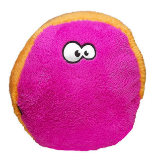 Cycle Dog Duraplush FuzzBall Eco-Friendly USA Dog Toy, Orange/Fuchsia, Large