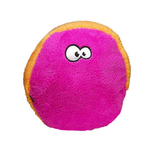 Cycle Dog Duraplush FuzzBall Eco-Friendly USA Dog Toy, Orange/Fuchsia, Medium