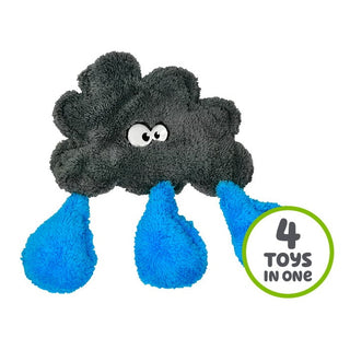 Cycle Dog Duraplush Unstuffed Rain Cloud Eco-Friendly USA Dog Toy