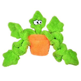 Cycle Dog Duraplush Unstuffed Springy Potted Ivy Eco-Friendly USA Dog Toy