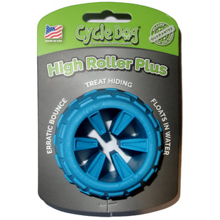 Cycle Dog High Roller Plus USA Dog Toy, Blue, Large