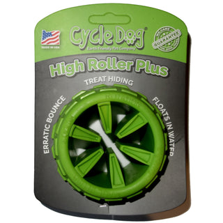 Cycle Dog High Roller Plus USA Dog Toy, Green, Large