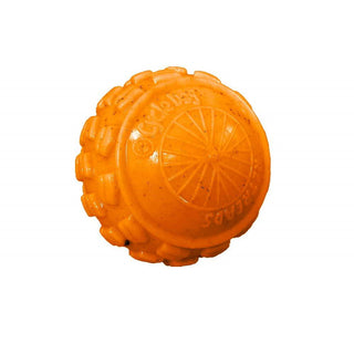 Cycle Dog High Roller Super Tough Ball Dog Toy, Orange, Large