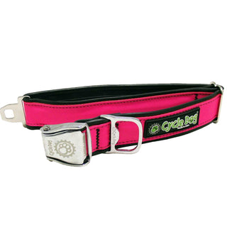 Cycle Dog Eco-Friendly Hot-Pink MAX Reflective Dog Collar, Large