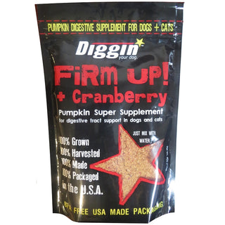 Diggin Your Dog Firm Up! Pumpkin Plus Cranberry Digestive Supplement for Dogs