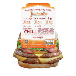 Doggijuana Get the Munchies Refillable Cheeseburger Dog Toy