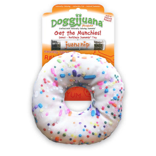 Doggijuana Get the Munchies Refillable Donut Dog Toy