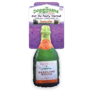 Doggijuana Get The Pawty Started Refillable Barkling Whine Dog Toy