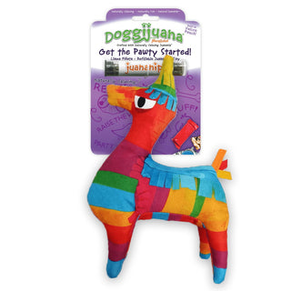 Doggijuana Get the Pawty Started Refillable Llama Pinata Dog Toy