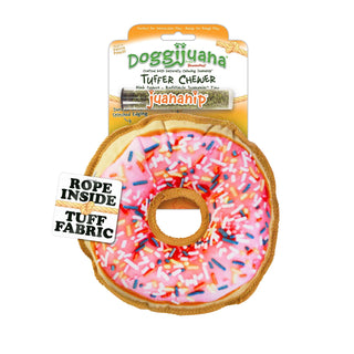 Doggijuana Tuffer Chewer Refillable Donut Dog Toy