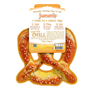 Doggijuana Tuffer Chewer Refillable Soft Pretzel Dog Toy