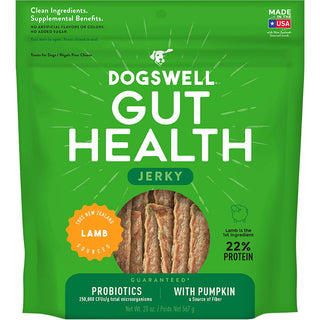 Dogswell Gut Health Lamb Recipe Jerky Dog Treats, 20-oz Bag