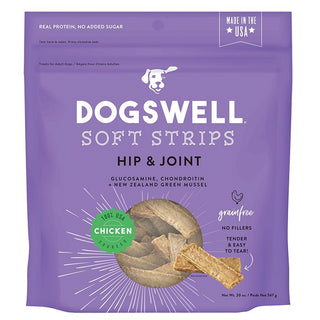 Dogswell Hip & Joint Chicken Recipe Soft Strips Dog Treats, 20-oz Bag