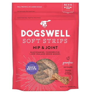 Dogswell Hip & Joint Duck Recipe Soft Strips Dog Treats, 10-oz Bag