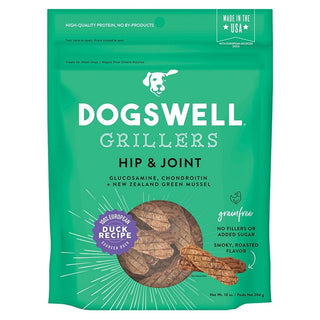 Dogswell Hip & Joint Grillers Grain-Free Duck Recipe for Dogs, 10-oz Bag