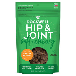 Dogswell Hip & Joint Soft & Chewy Bacon Recipe Dog Treats, 14-oz Bag