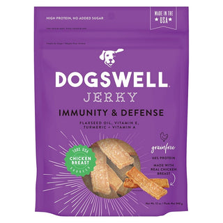 Dogswell Immunity & Defense Chicken Recipe Jerky Dog Treats, 12-oz Bag