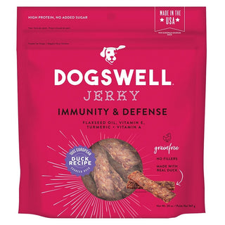 Dogswell Immunity & Defense Duck Recipe Jerky Dog Treats, 20-oz Bag