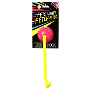 DOOG Fetch-Ables FETCH N TUG USA Dog Toy, Pink